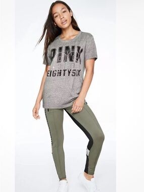 VS Pink Bling Campus Tee Shirt Victoria’s Secret M